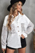 Patchwork Corduroy Buttoned Shirt Jacket